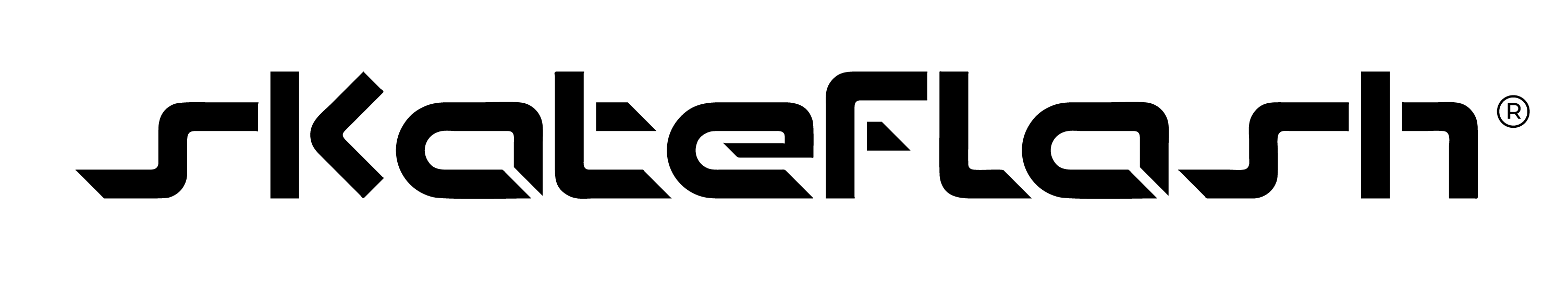 logo skateflash negro